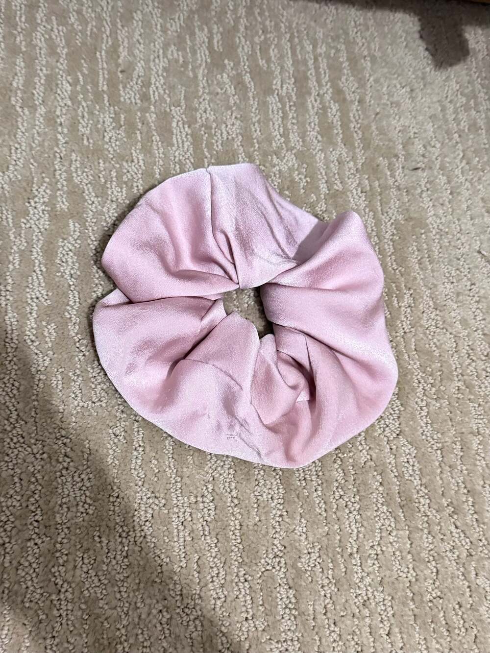 Kaxi Pink Satin Oversized Scrunchie
